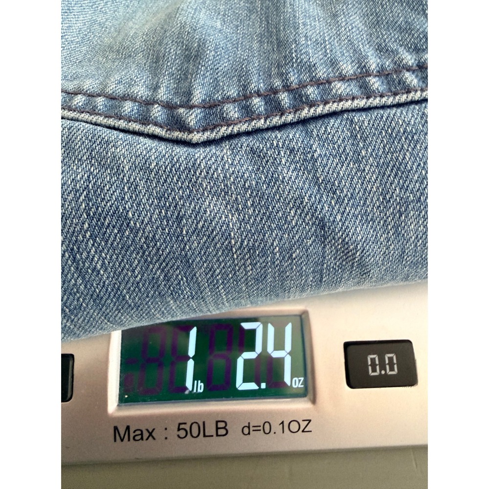 DOEN Maritime Jean Patch Pocket Jeans Size 28 in Menton Wash Blue Made in USA - Picture 12 of 15